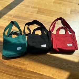 Mini Tote Bags - Lot of 3